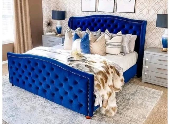 5 by 6 blue chester bed